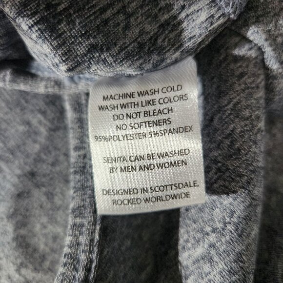 Senita Athletics Gray Racerback Tank Top M Stretchy Lightweight - Picture 9 of 10